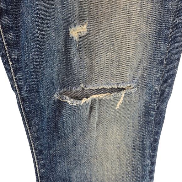 Mother Jeans Womens 27 Looker Ankle Chew Breaking The Law Crop Skinny Distressed - Picture 3 of 14